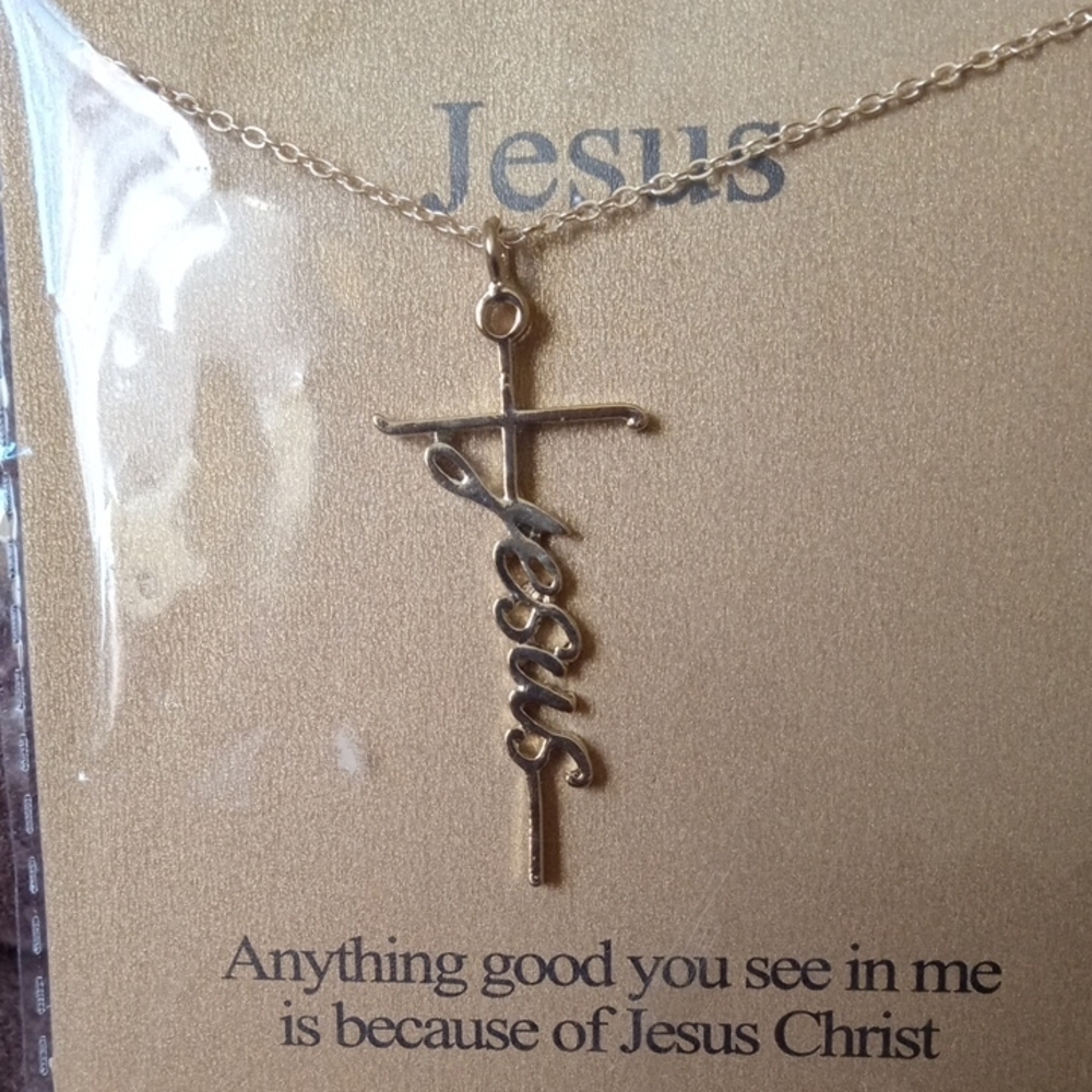 Brand New Jesus Cross Necklace